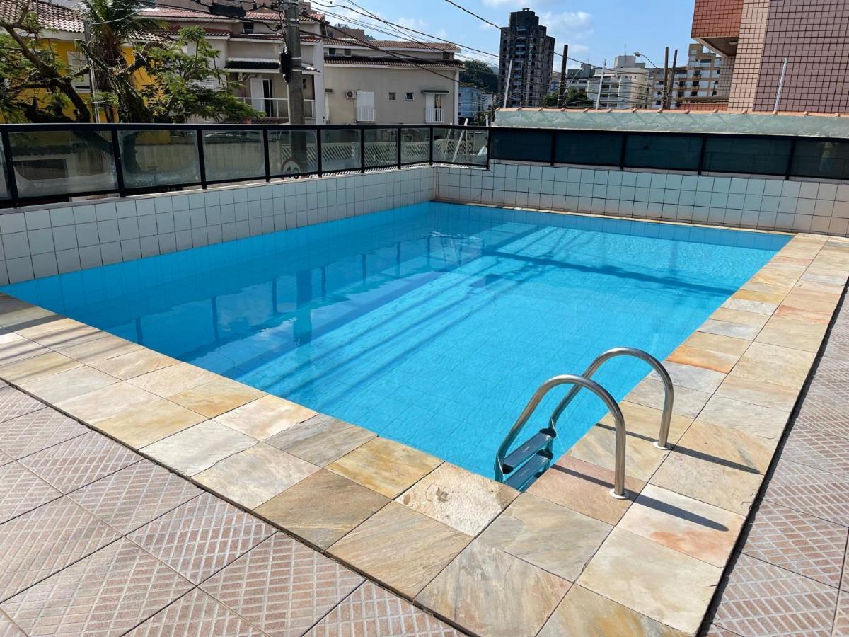 Confortável Apartamento 1 dorm com piscina e lazer Guarujá Exterior foto